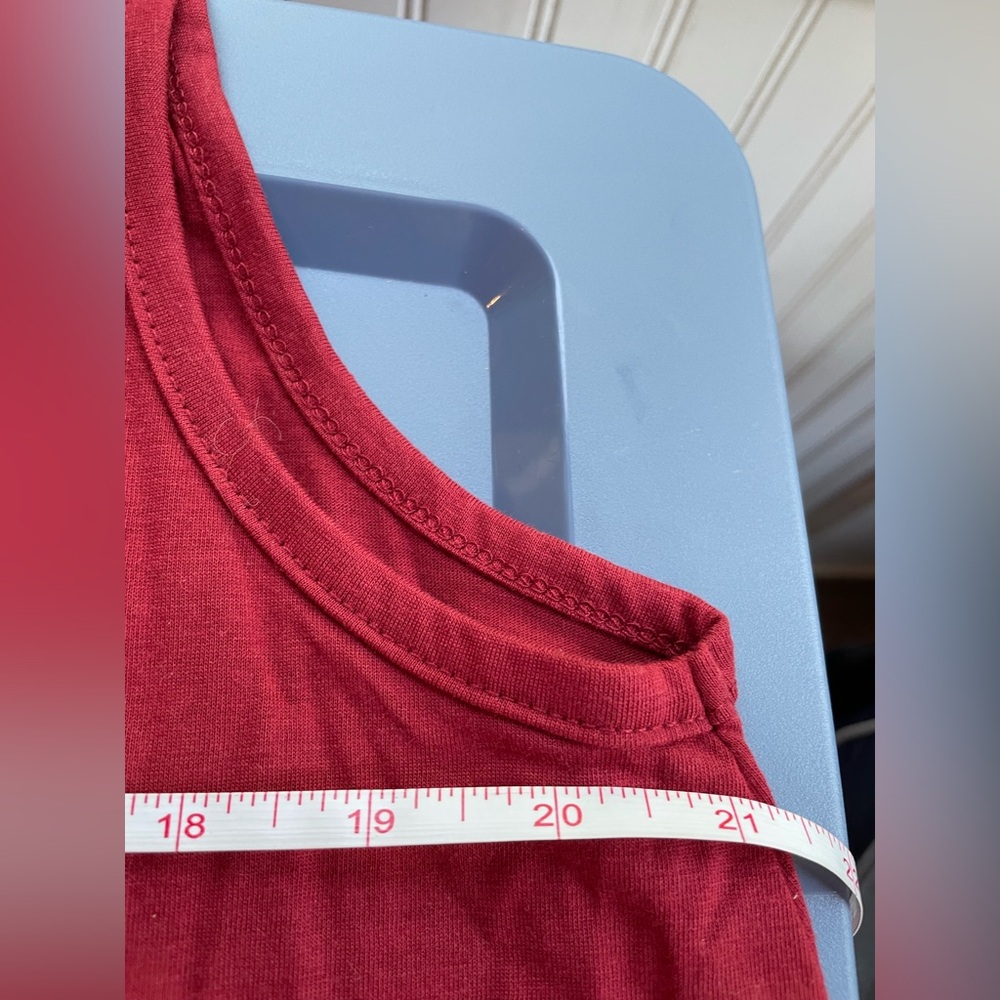 Women's Red Tank Top - Picture 6 of 6